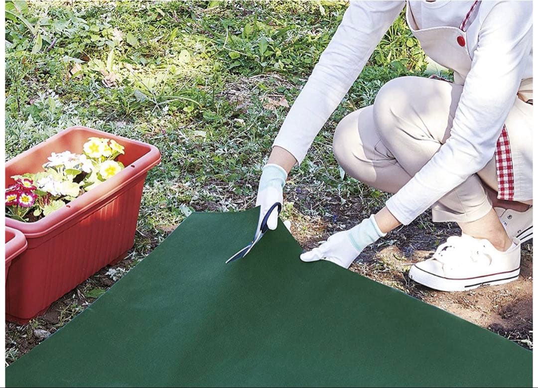 防草シート.雑草成長を抑制 1mx 50m耐久性約8年、高透水性、園芸、農業用