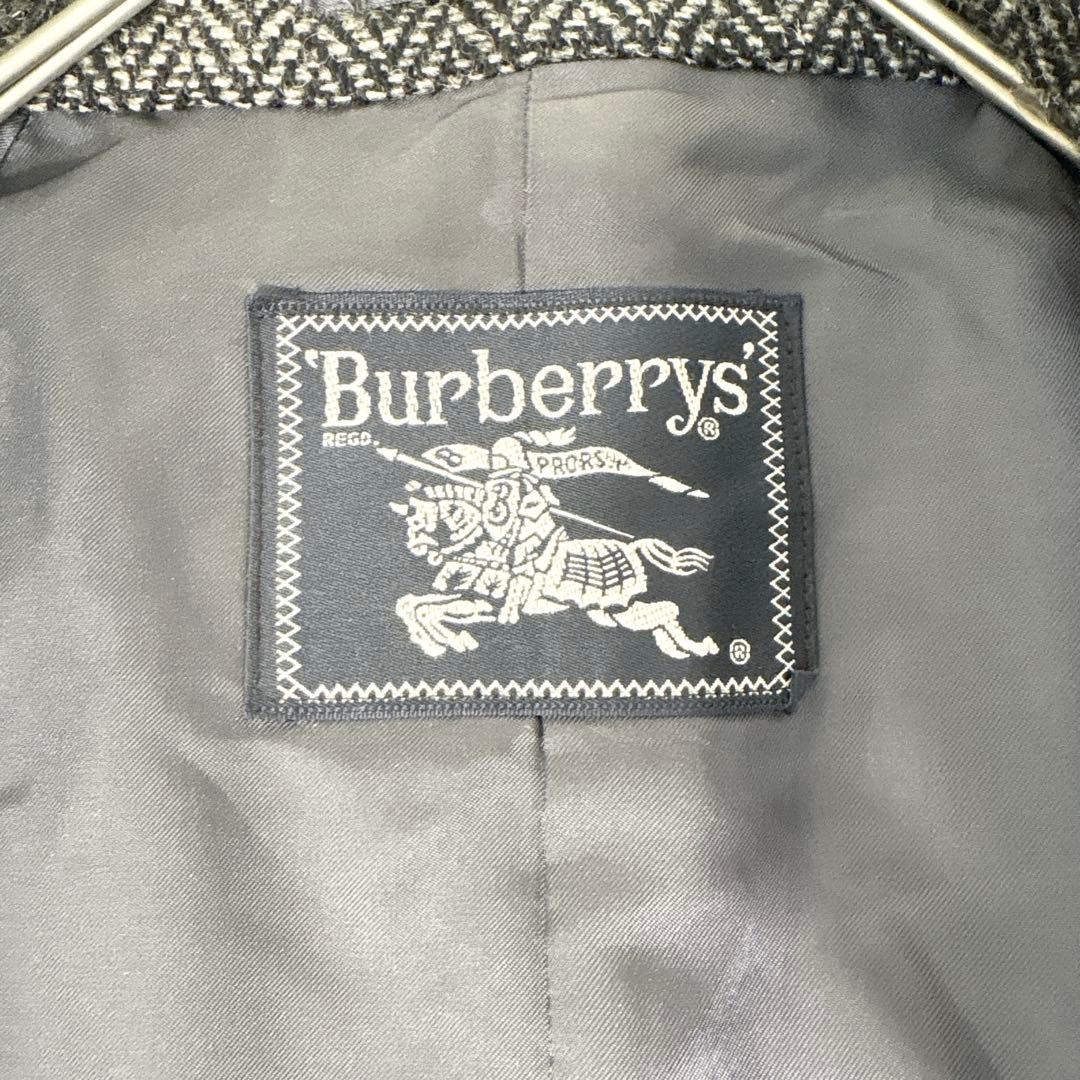 ☆美品☆Burberrys チェスターコート ヘリンボーン ダブル ツイード