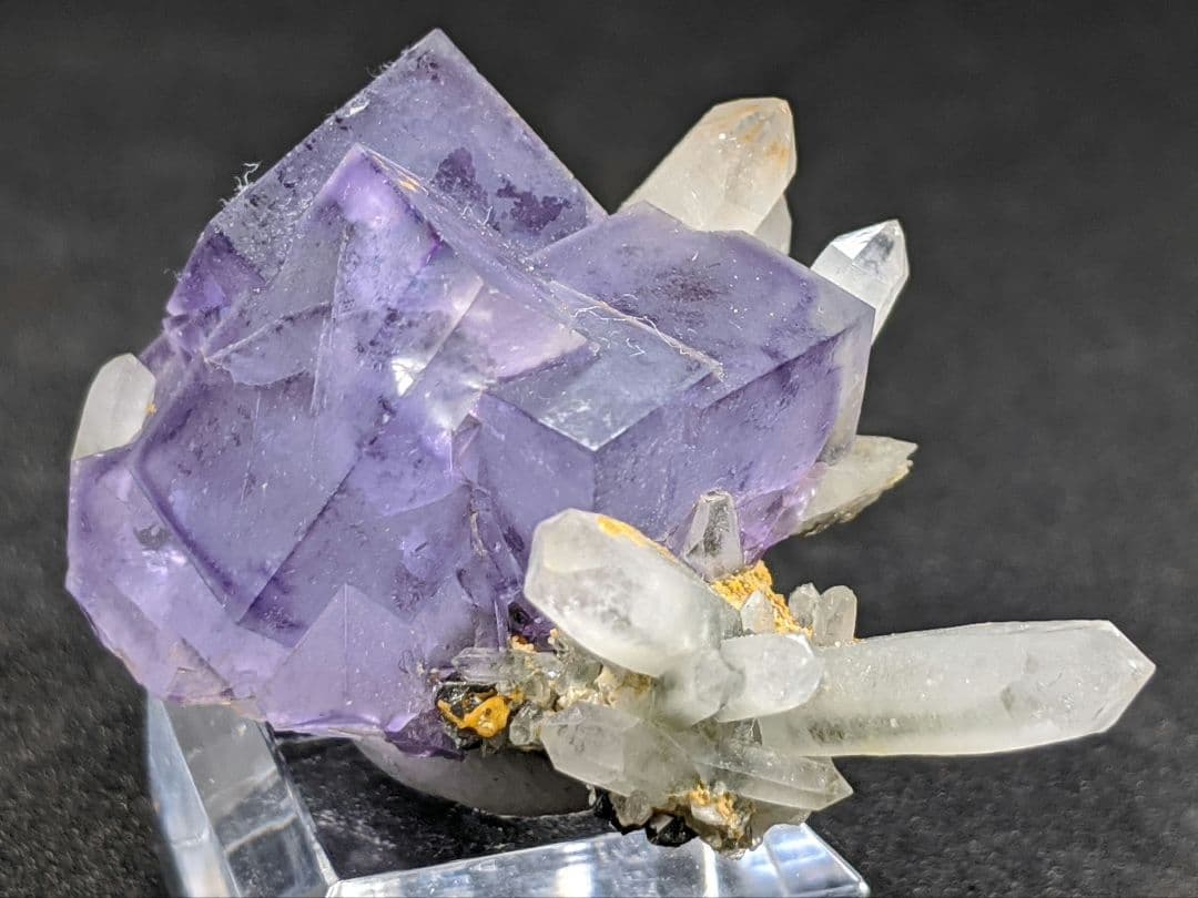 フローライト 水晶 ヤオガンシャン産 鉱物標本