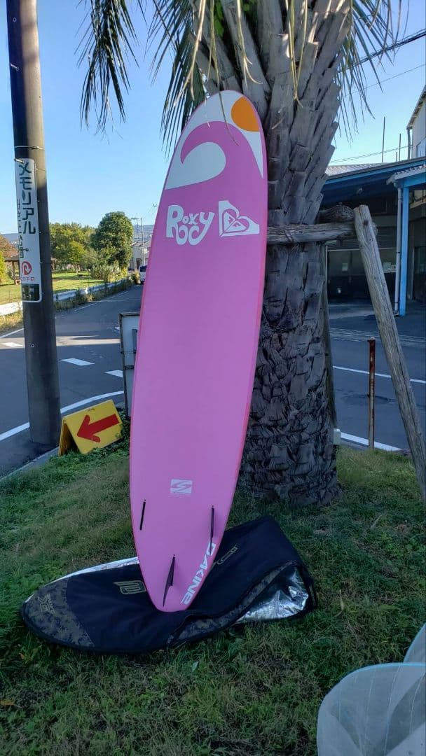 Roxy ソフトボード ピンク ハードース付き　埼玉県三郷市　直接取引のみ