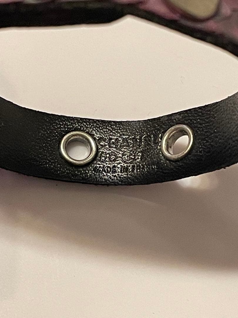 ★【極希少】CHANEL パイソン　レザー　ブレス　ヴィンテージ　パープル★