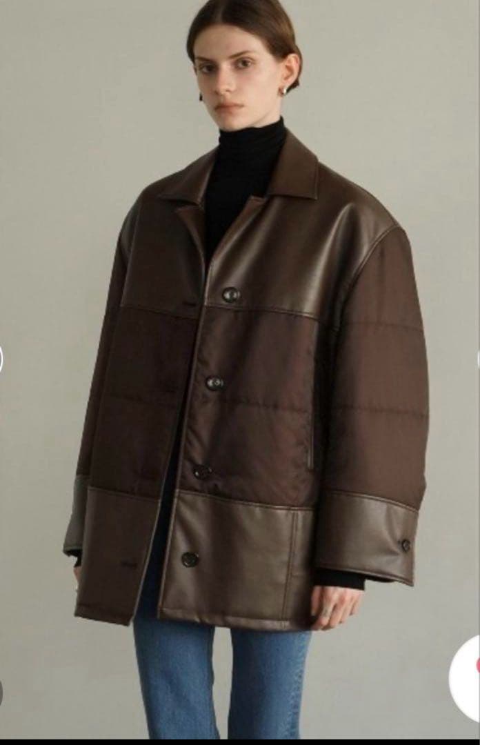 ジャケット・アウター VEGAN LEATHER SWITCHING OVER JACKET