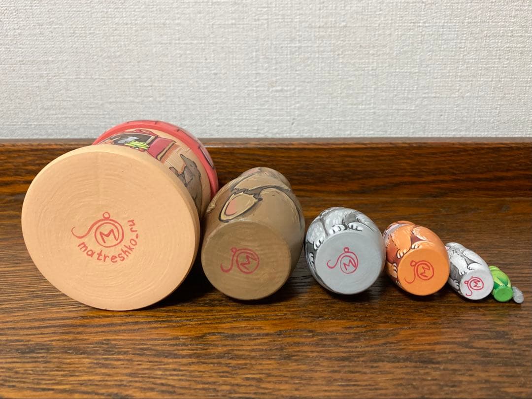 ロシア雑貨☆お家型マトリョーシカ民話『テレモーク』小さなおうち7Pマルガリータ作