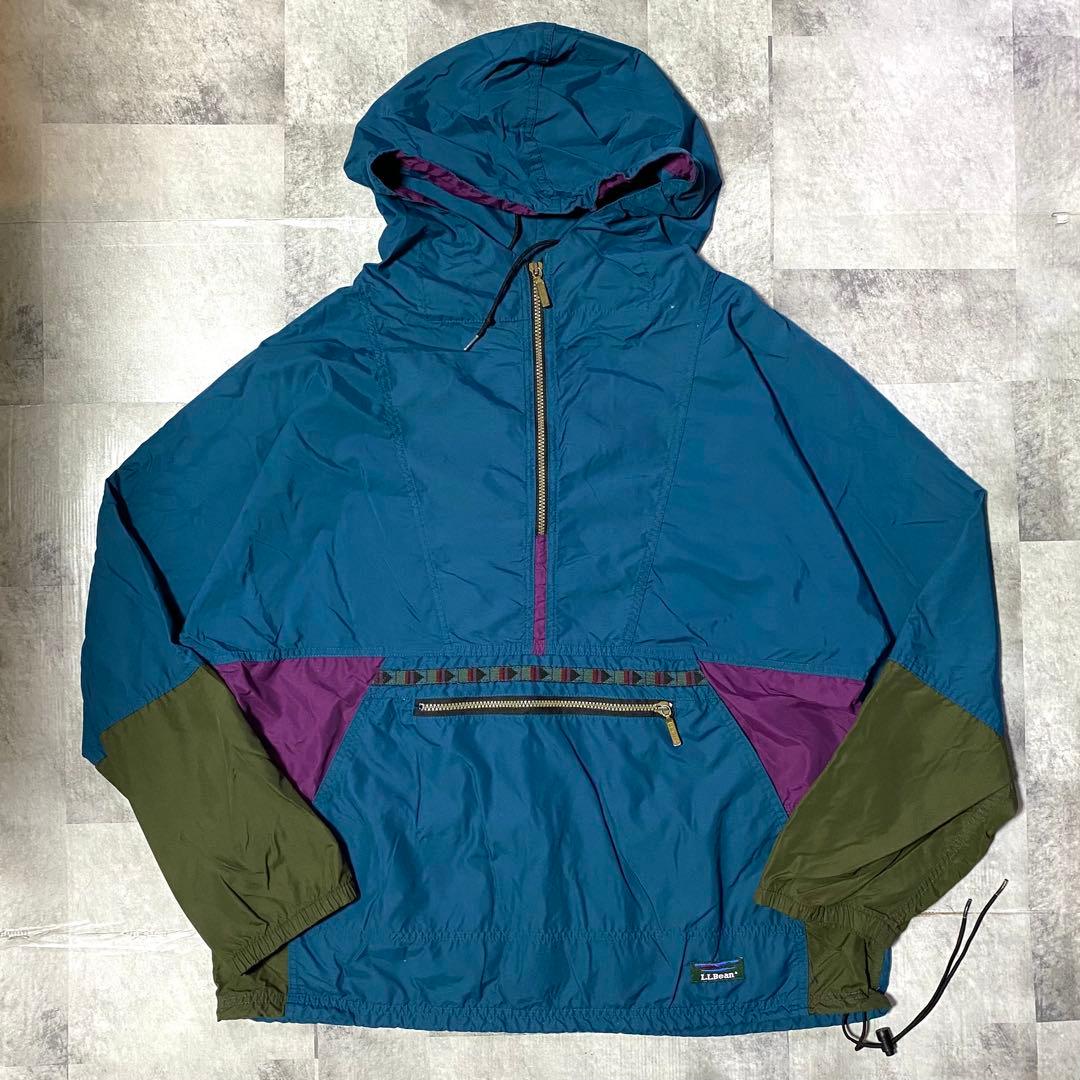 80s USA製 LL Bean アノラックパーカー チロリアンパーカー L