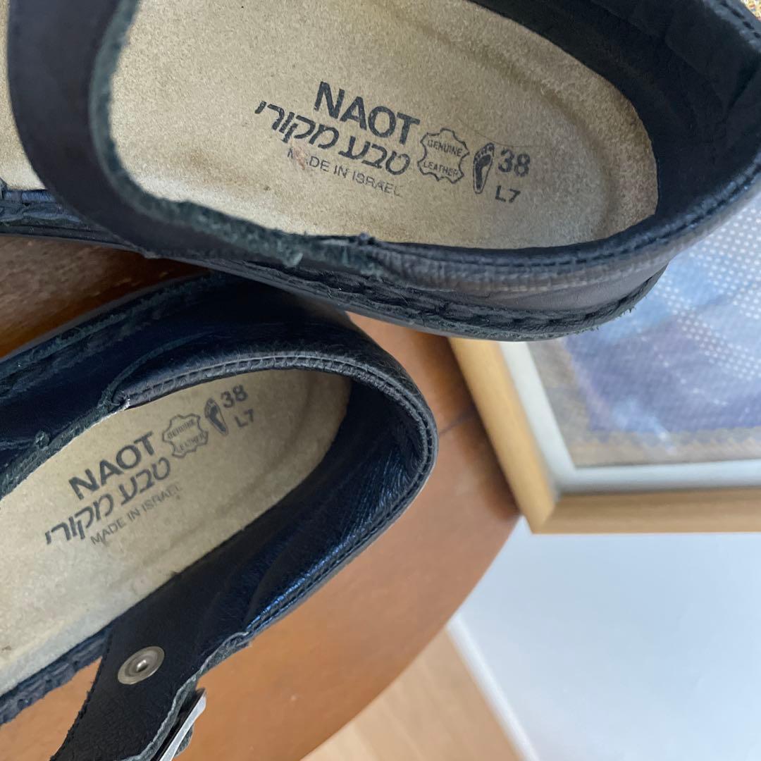 NAOT ブラックサンダル 38