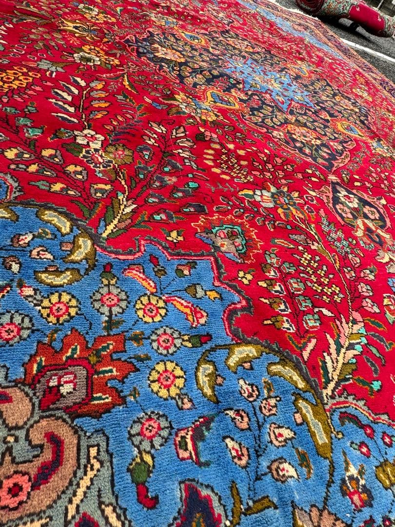 ペルシャ 手織り タブリーズ 絨毯