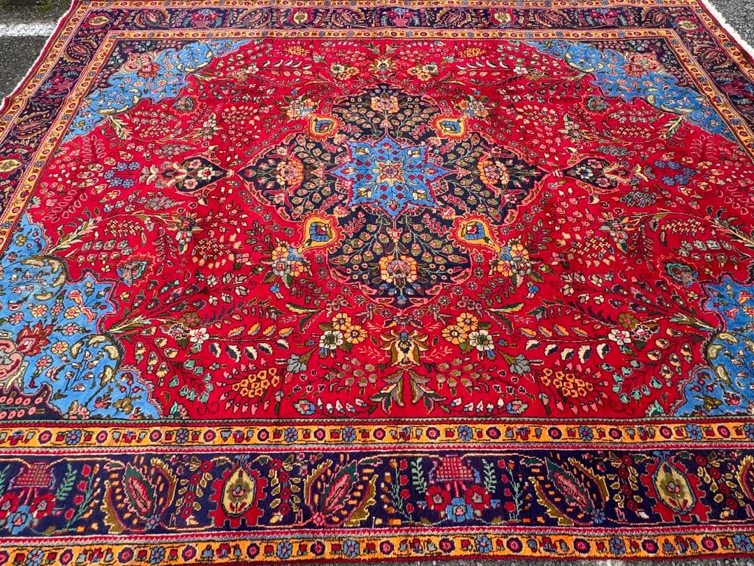 ペルシャ 手織り タブリーズ 絨毯