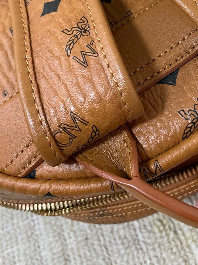 【美品】MCM リュック・バックパック 中型 ブラウン 保存袋付き