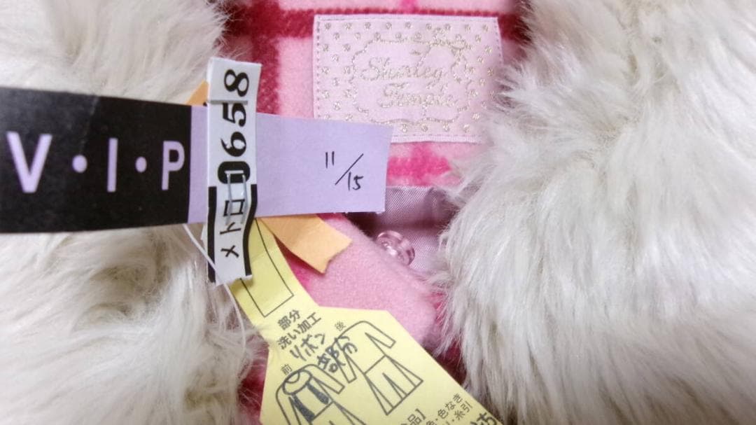 ♥セット売り♥️チェックウールコートくまアップリケJSK♥シャーリーテンプル♥