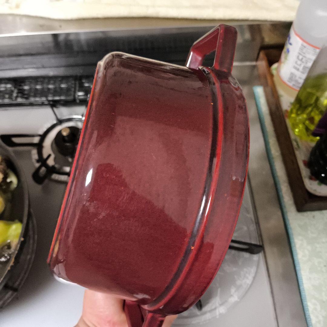 STAUB LA COCOTTE 赤 鍋 20cm 現状品