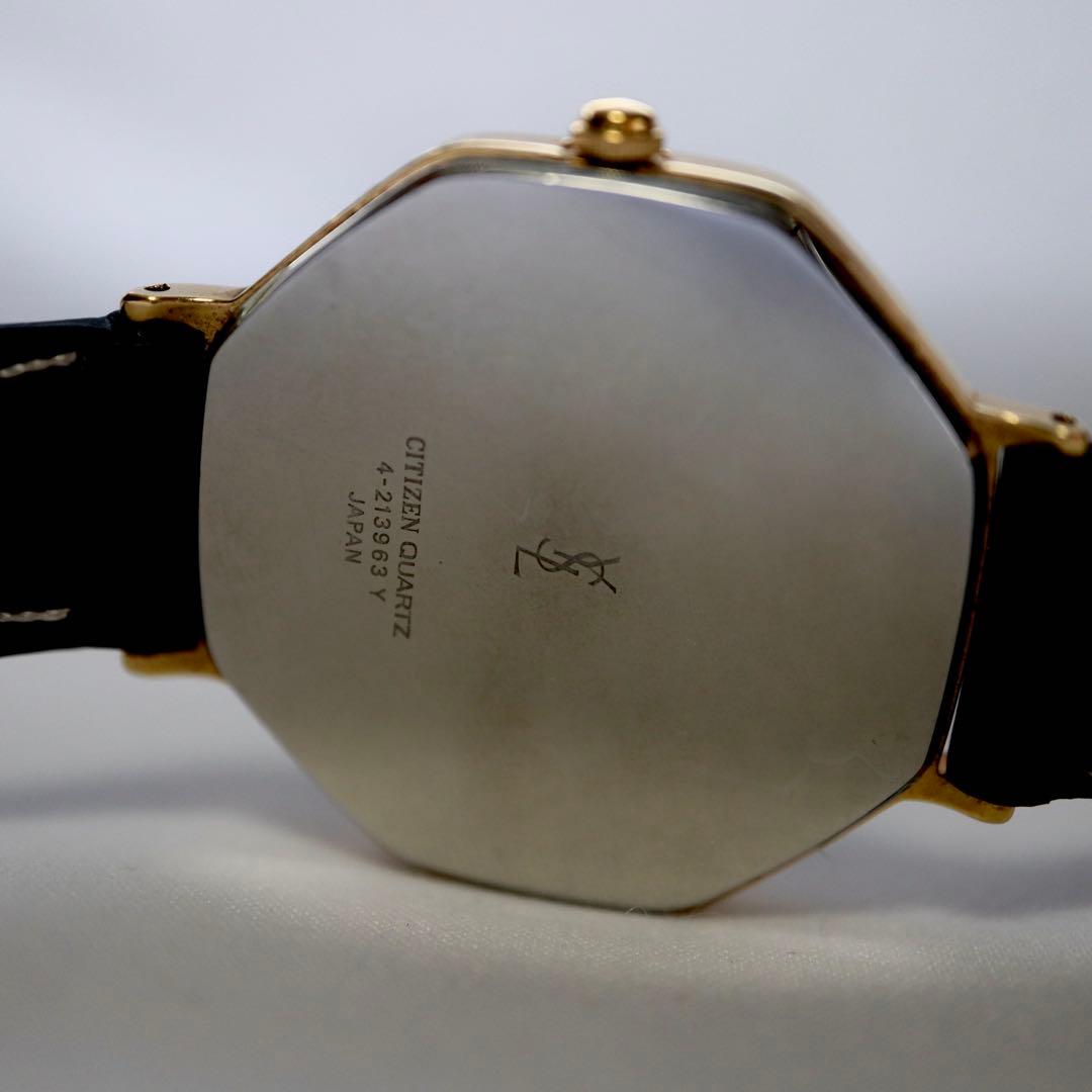 Yves Saint Laurent オクタゴン ゴールド 腕時計 1359