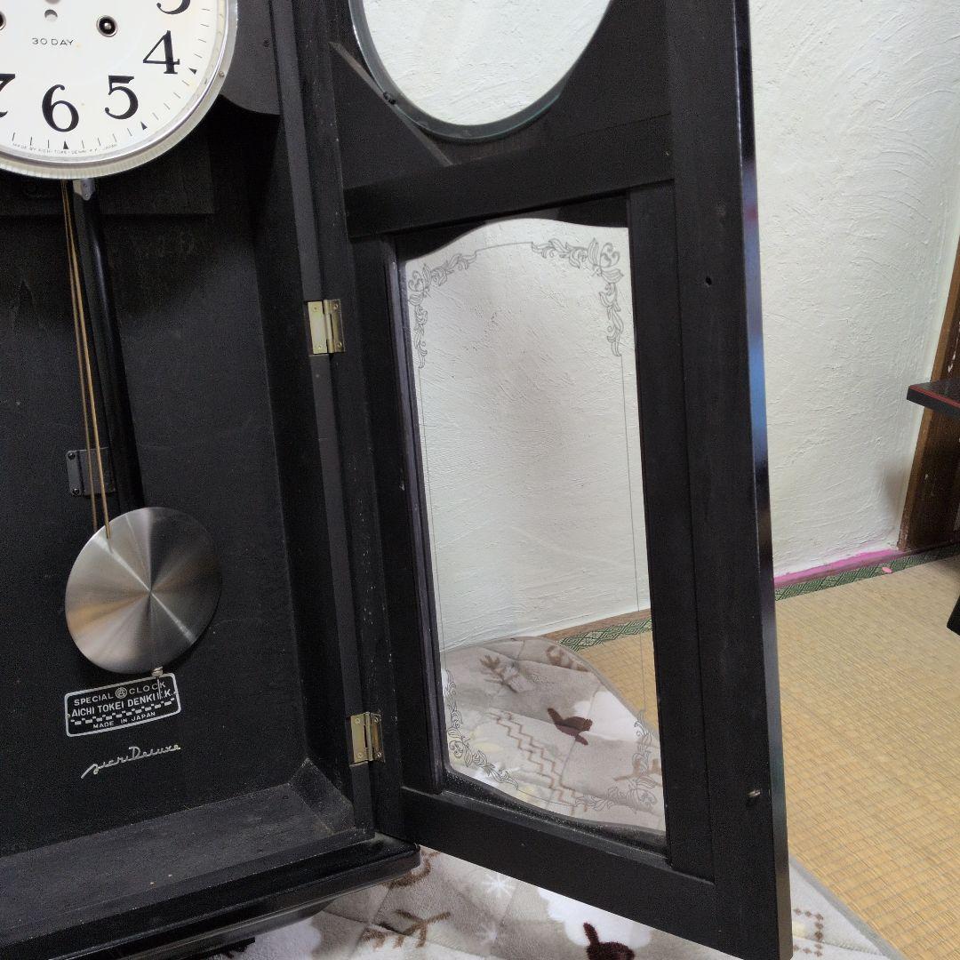 希少　稼働品　愛知時計　大型　ゼンマイ時計　振り子時計　昭和レトロ