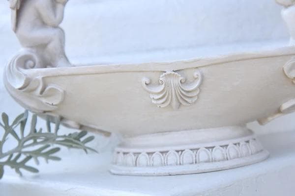 天使の彫刻 小物入れ