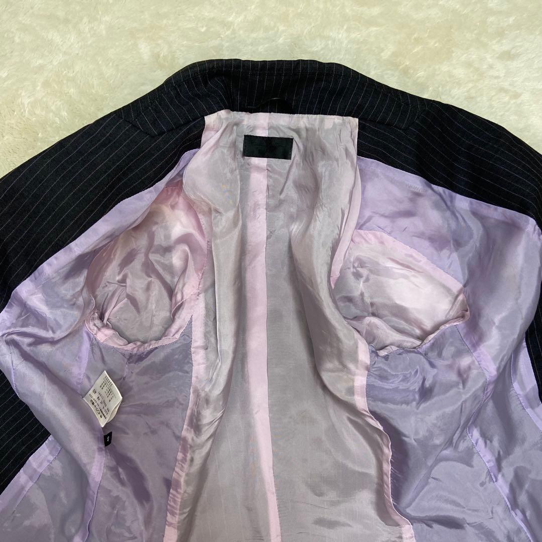 美品✨️Paul Smith モヘア ストライプ ワイドパンツ ビジネススーツ