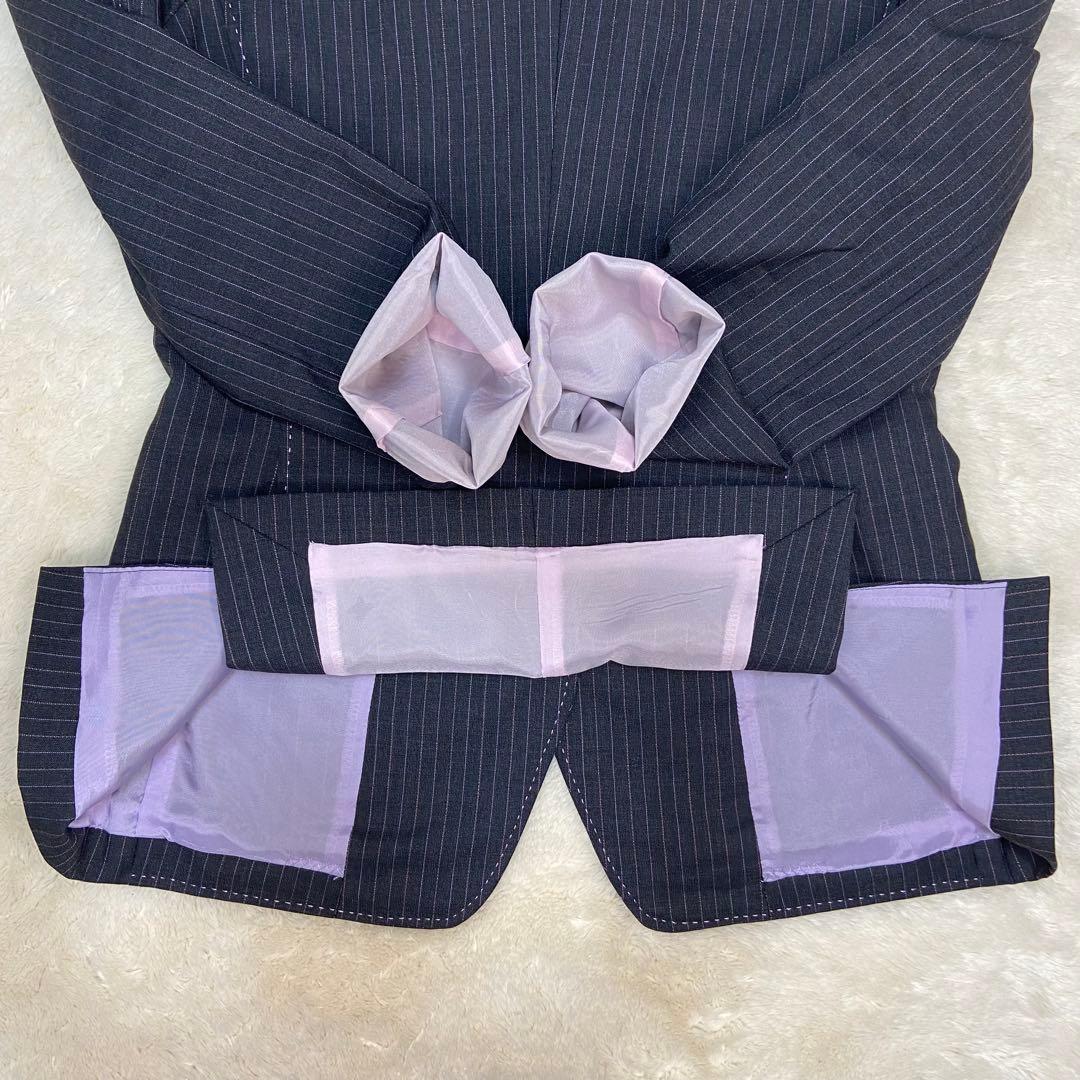 美品✨️Paul Smith モヘア ストライプ ワイドパンツ ビジネススーツ