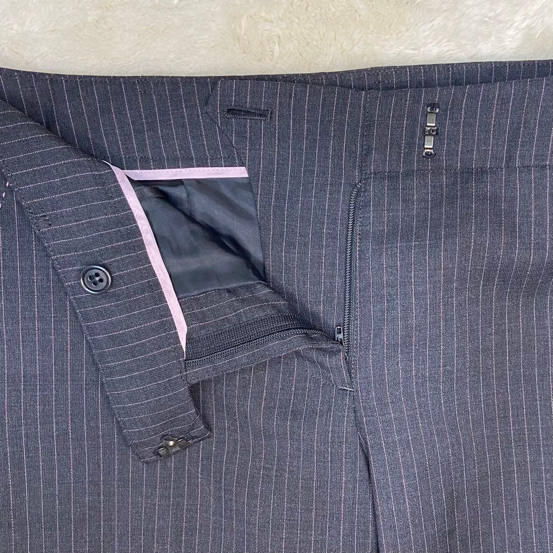 美品✨️Paul Smith モヘア ストライプ ワイドパンツ ビジネススーツ