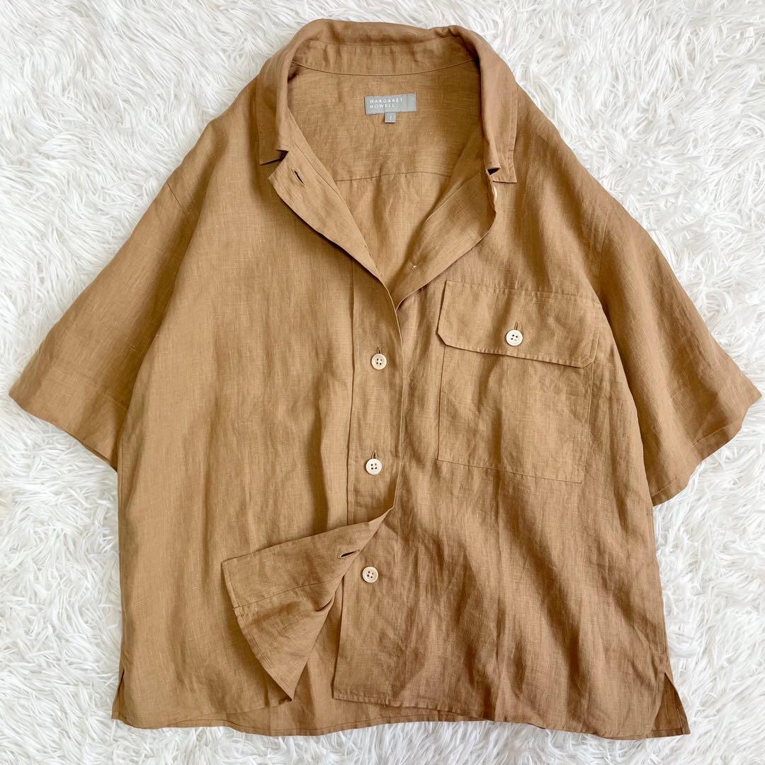 【未使用級】 23SS マーガレットハウエル リネンシャツ 定価34100円