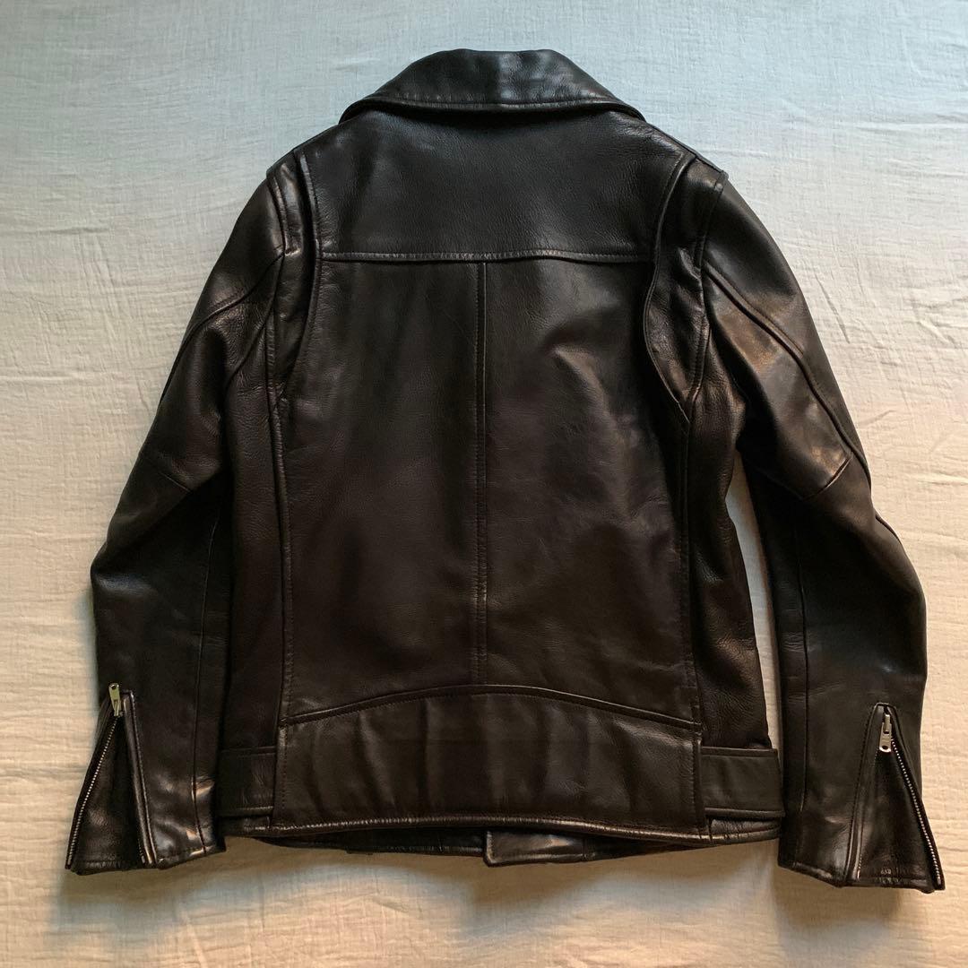 6(ROKU)beauty&youth ライダースジャケット ダブル ラムレザー