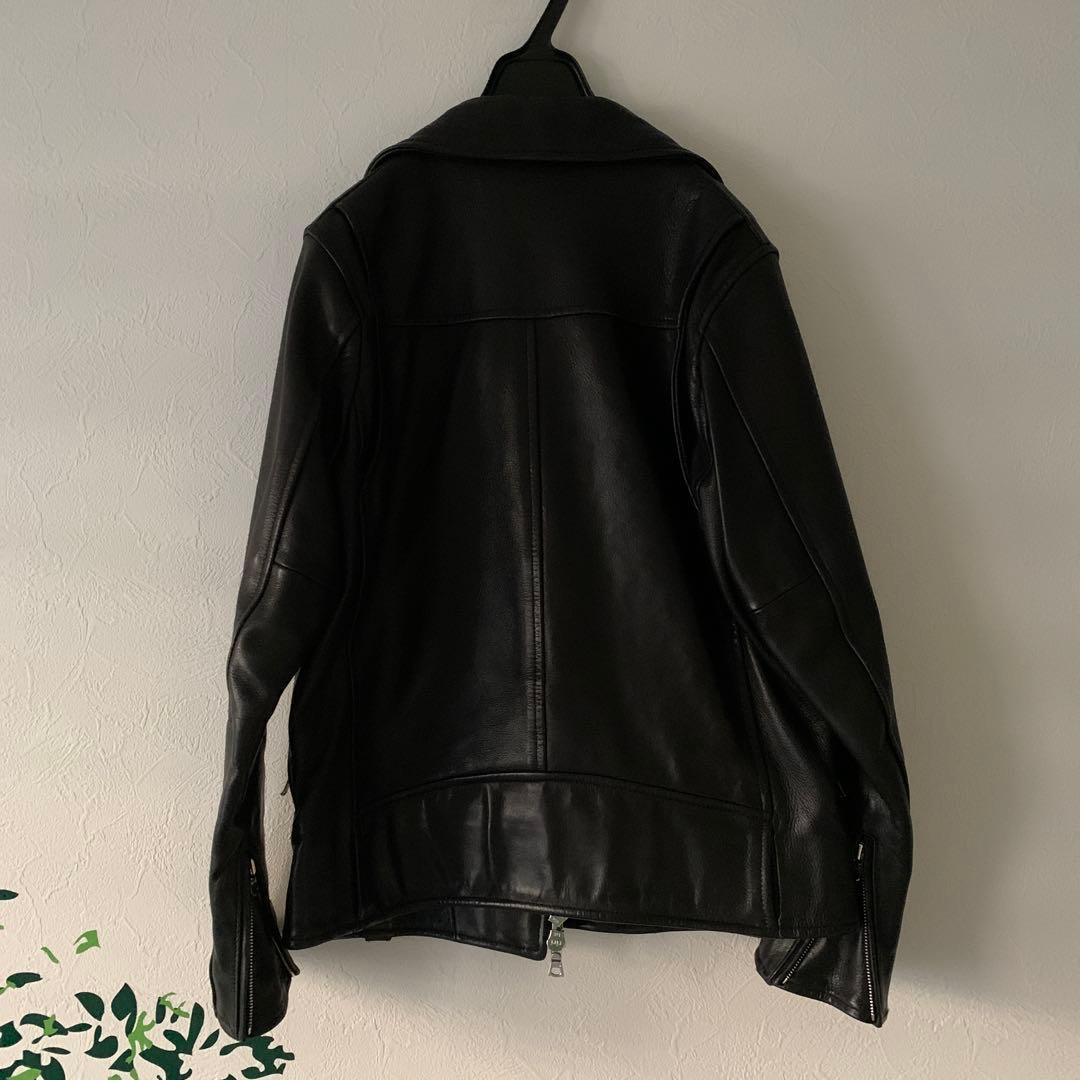 6(ROKU)beauty&youth ライダースジャケット ダブル ラムレザー