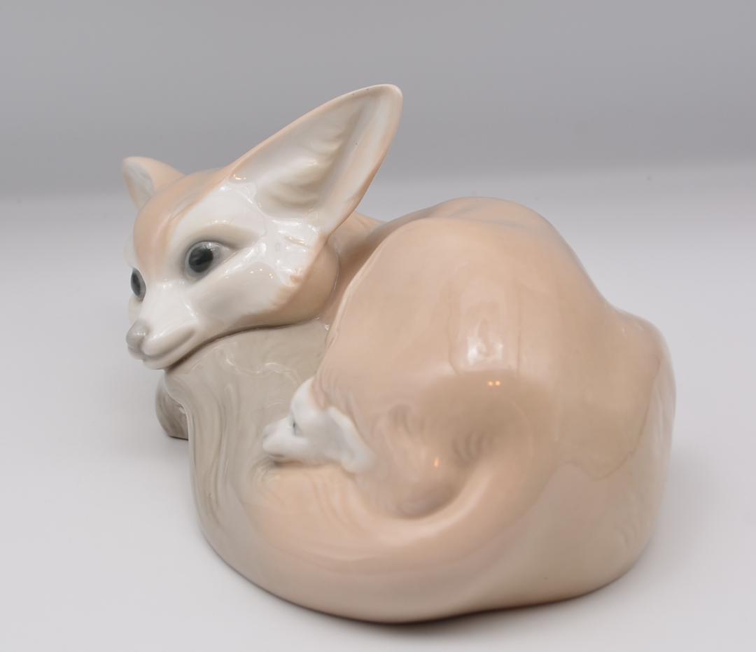 灰色ギツネ　＃1065　★リヤドロ　スペイン　ポーセリン　光沢仕上　ヴィンテージ