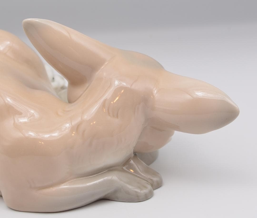 灰色ギツネ　＃1065　★リヤドロ　スペイン　ポーセリン　光沢仕上　ヴィンテージ