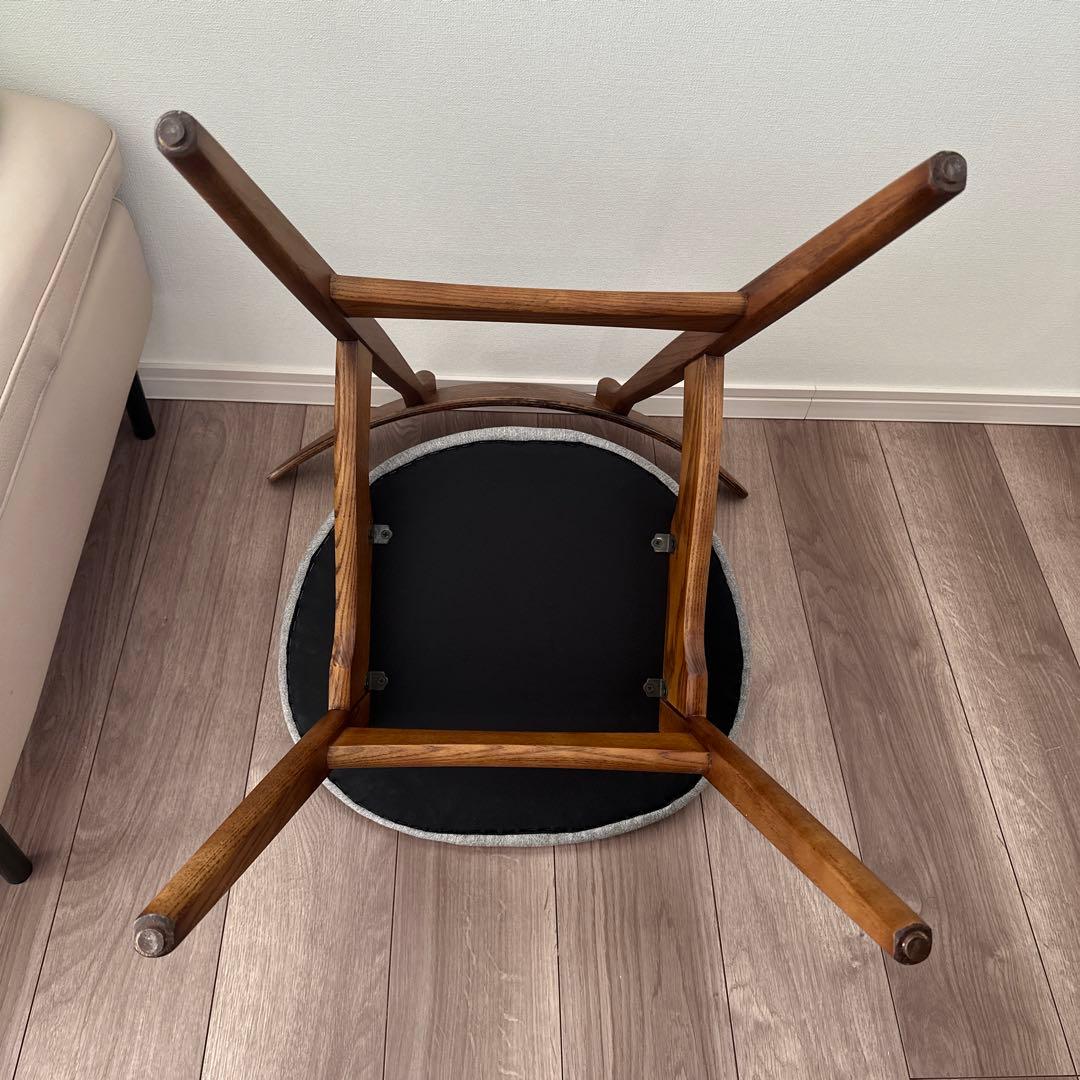 Noce チェアRY54ウォールナット/グレー　引き取り割引5000円