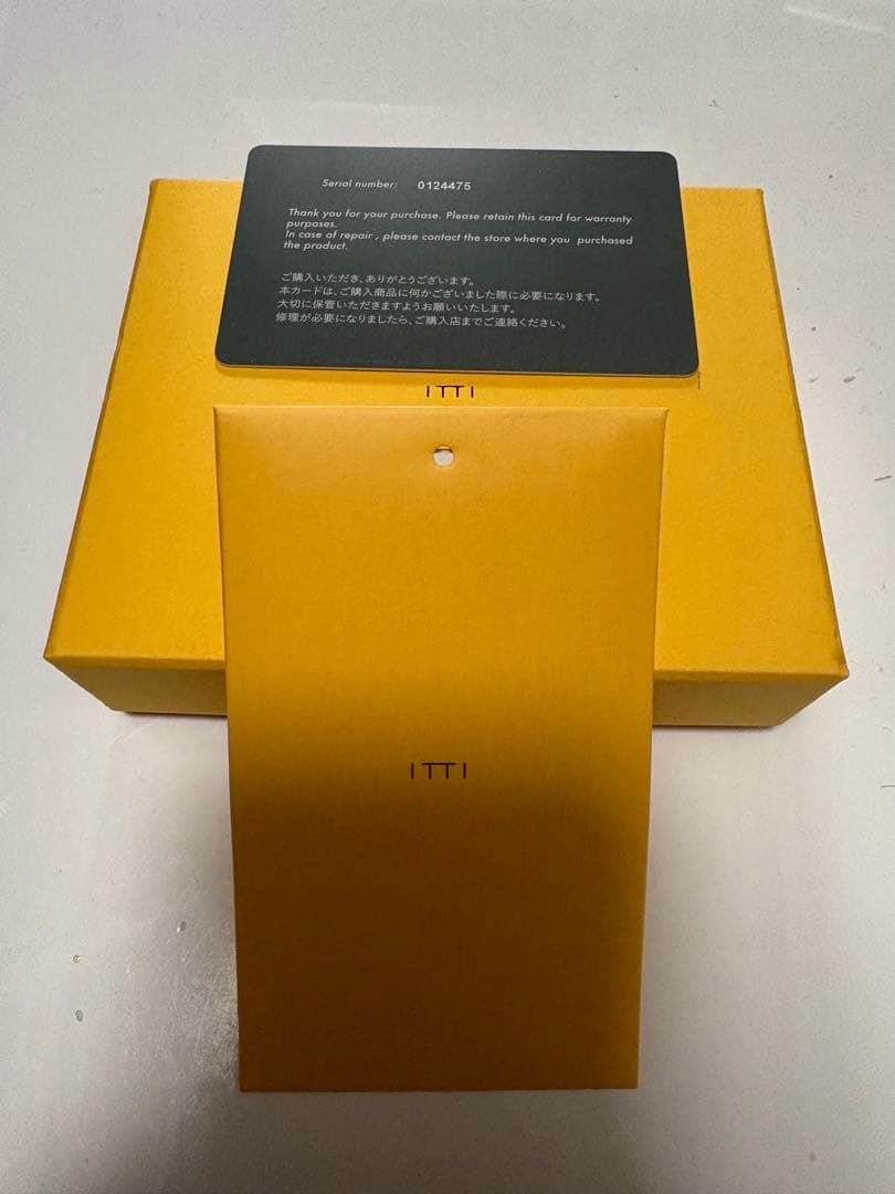 【マキー】ITTI クロコダイルブラック 二つ折り財布 箱付き