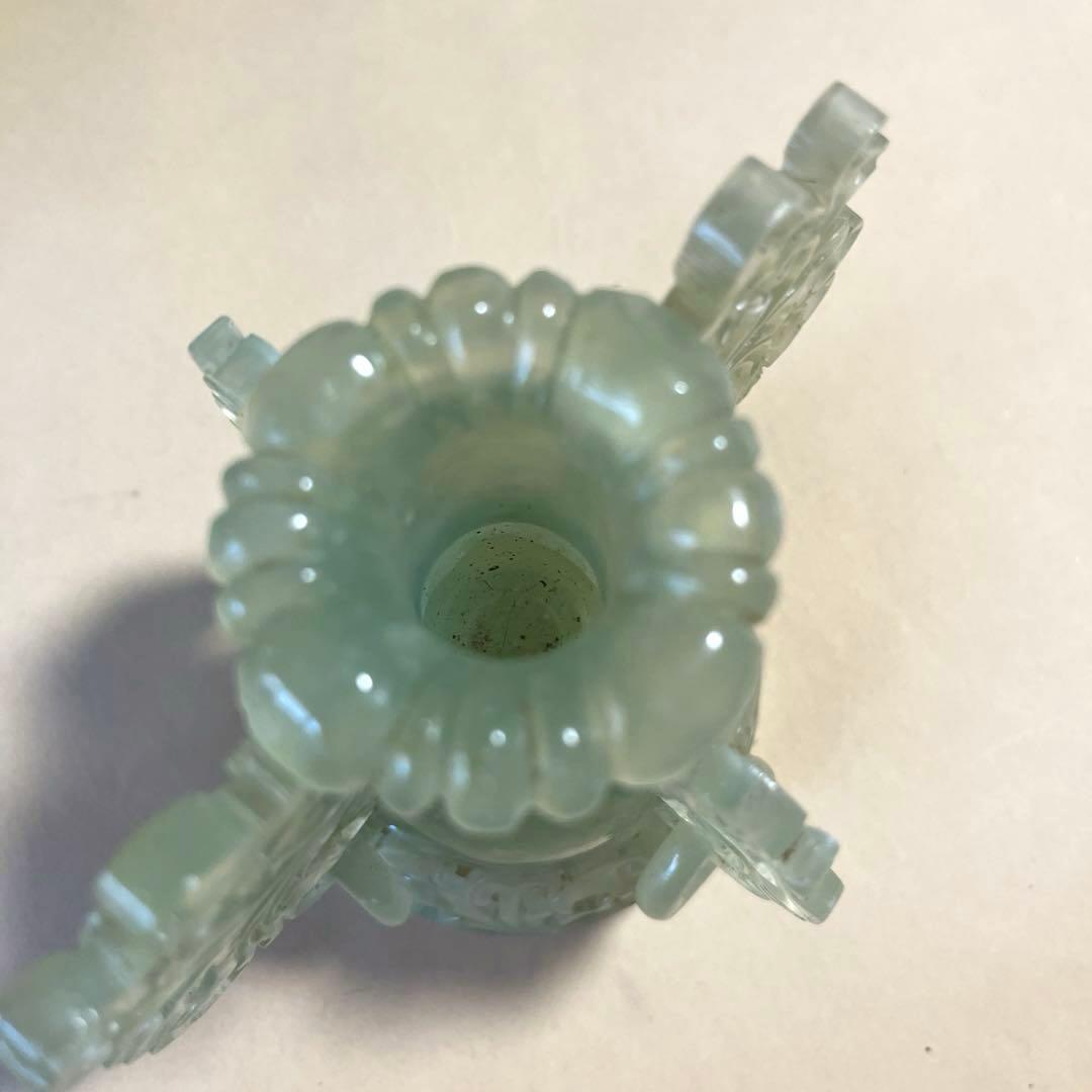 中国の翡翠の香炉　骨董品