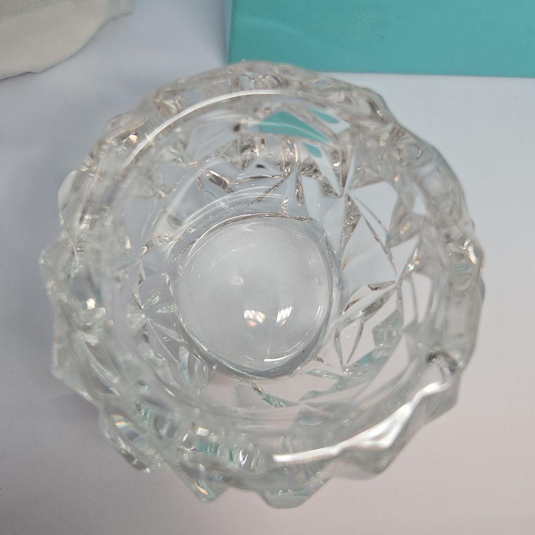 ティファニー　TIFFANY　クリスタル　キャンドルホルダー 　新品　花器