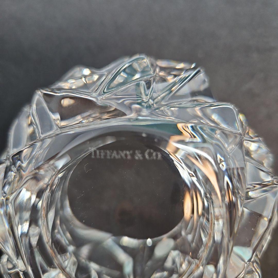 ティファニー　TIFFANY　クリスタル　キャンドルホルダー 　新品　花器