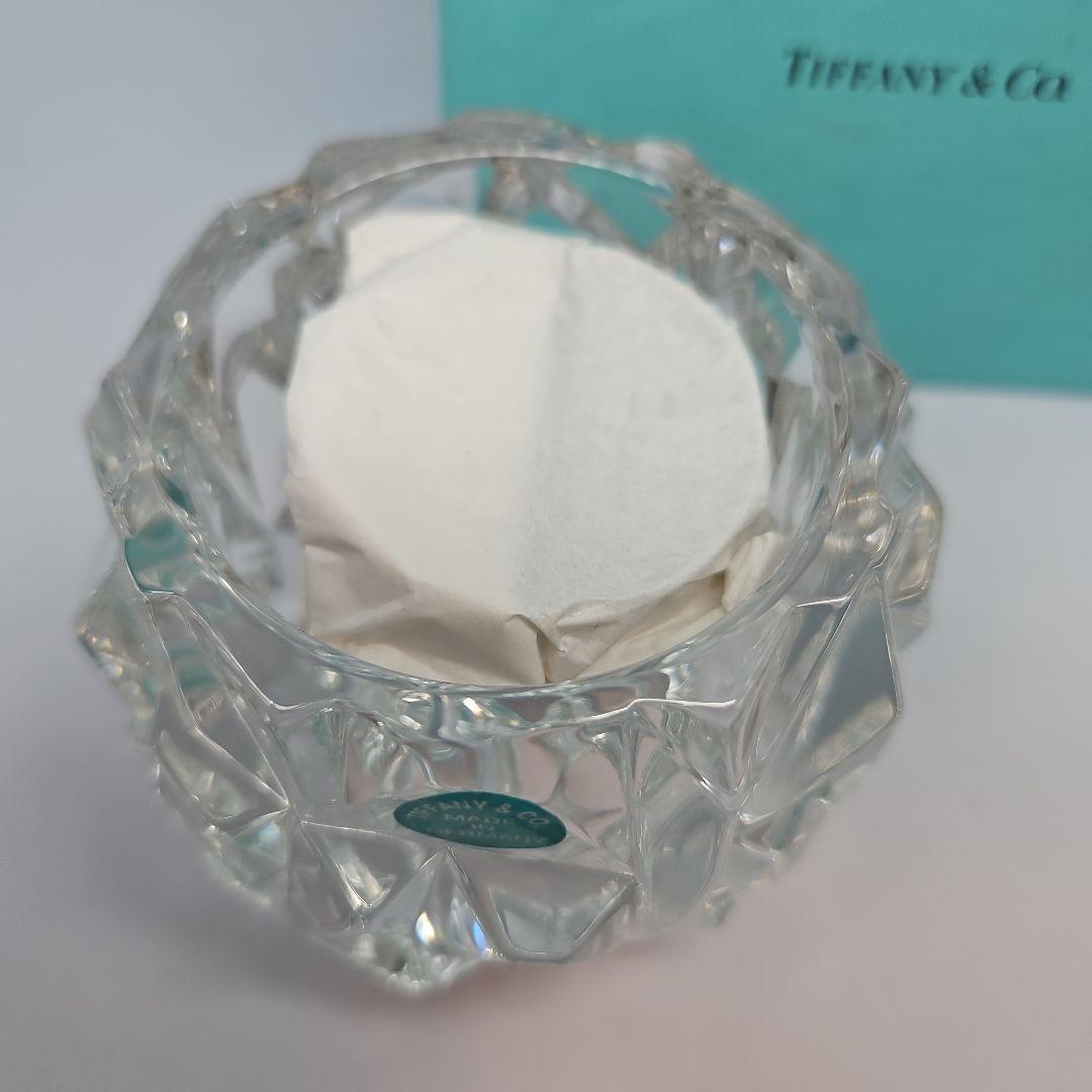 ティファニー　TIFFANY　クリスタル　キャンドルホルダー 　新品　花器