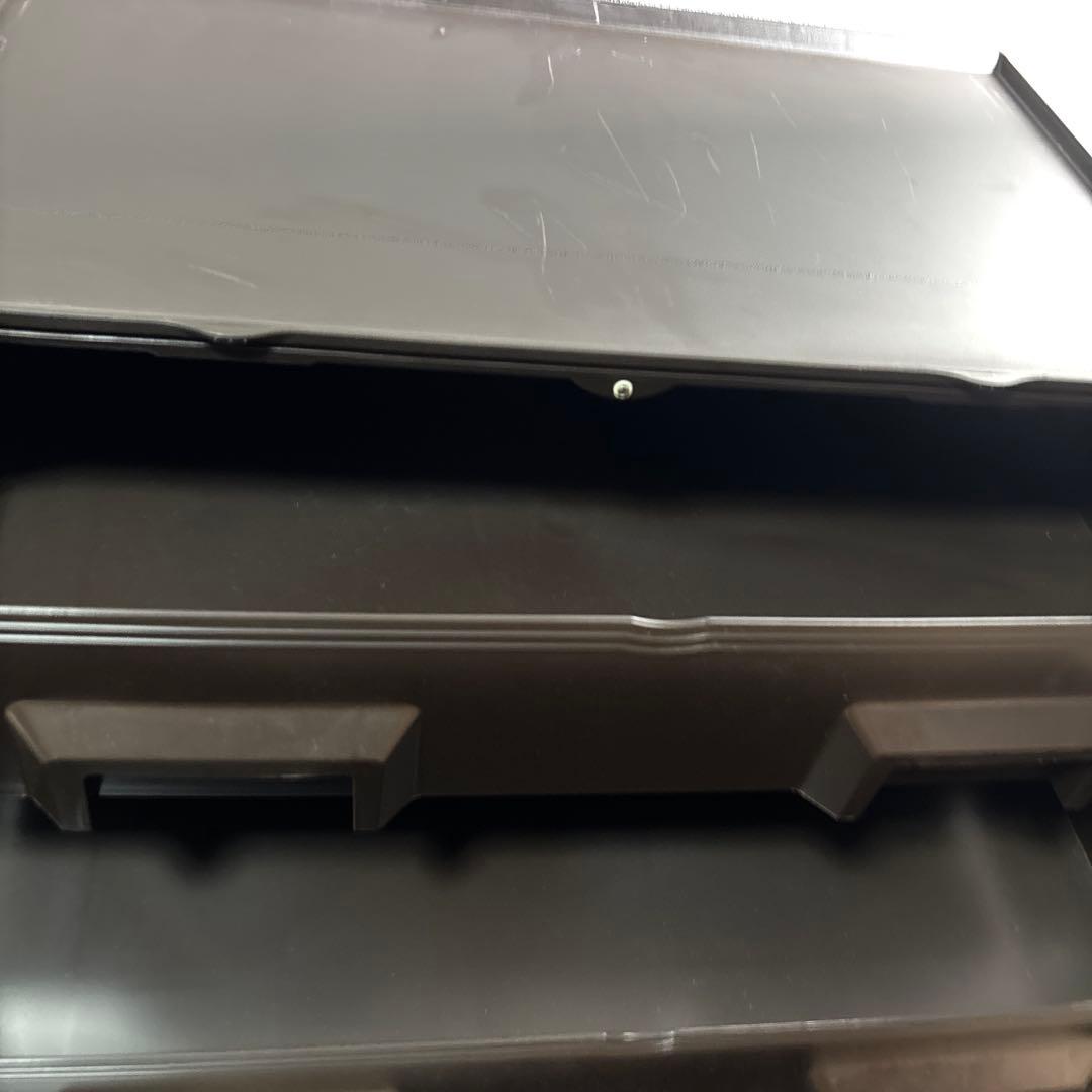 タッパーウェア　スーパーチェスト　2段ダークアンバー色　状態良い　最安値