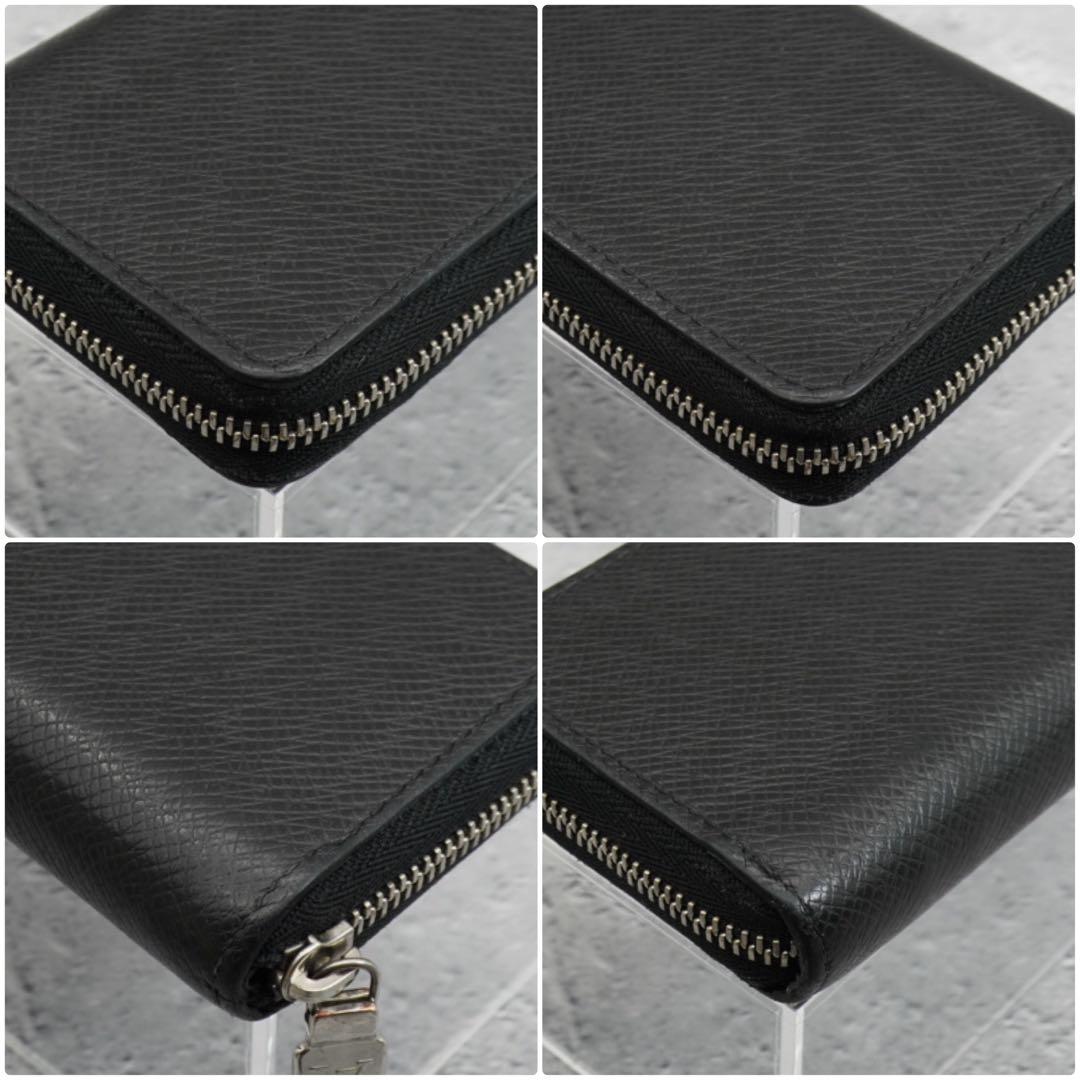 【超美品】ICタグ ルイヴィトン　小銭入れ　タイガ　ジッピーパー　黒