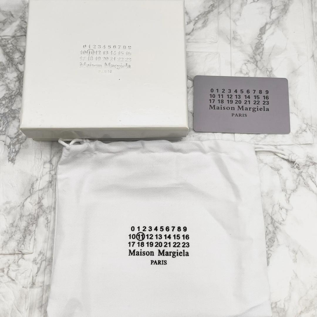 未使用級✨MaisonMargiela マルジェラ 折り財布 グレインレザー 黒