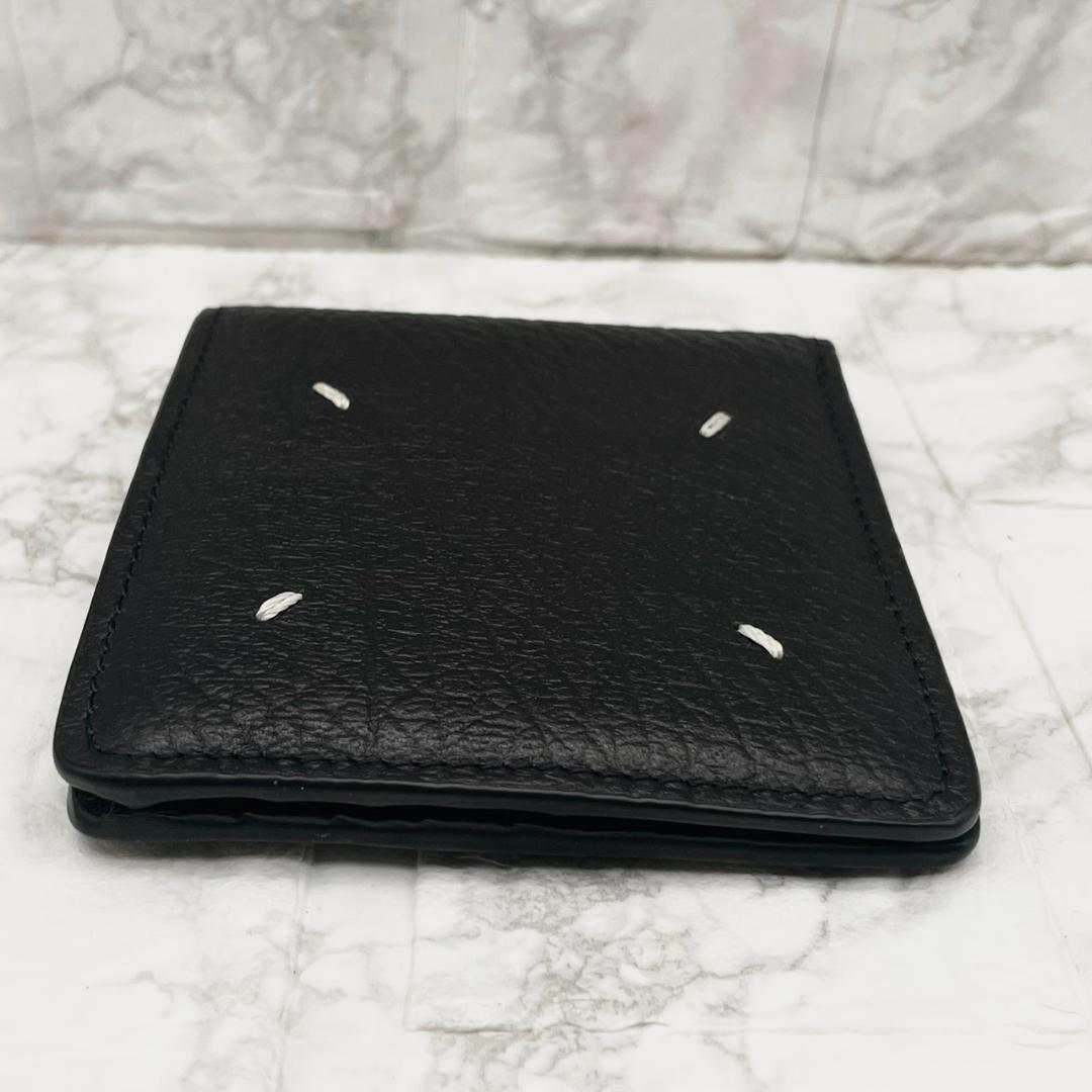 未使用級✨MaisonMargiela マルジェラ 折り財布 グレインレザー 黒