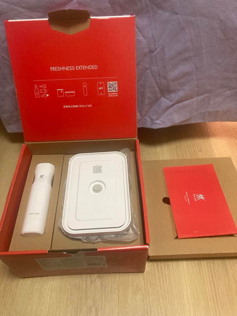 ツヴィリング　真空保存スターターセット　ガラスコンテナ　M/L7点セット