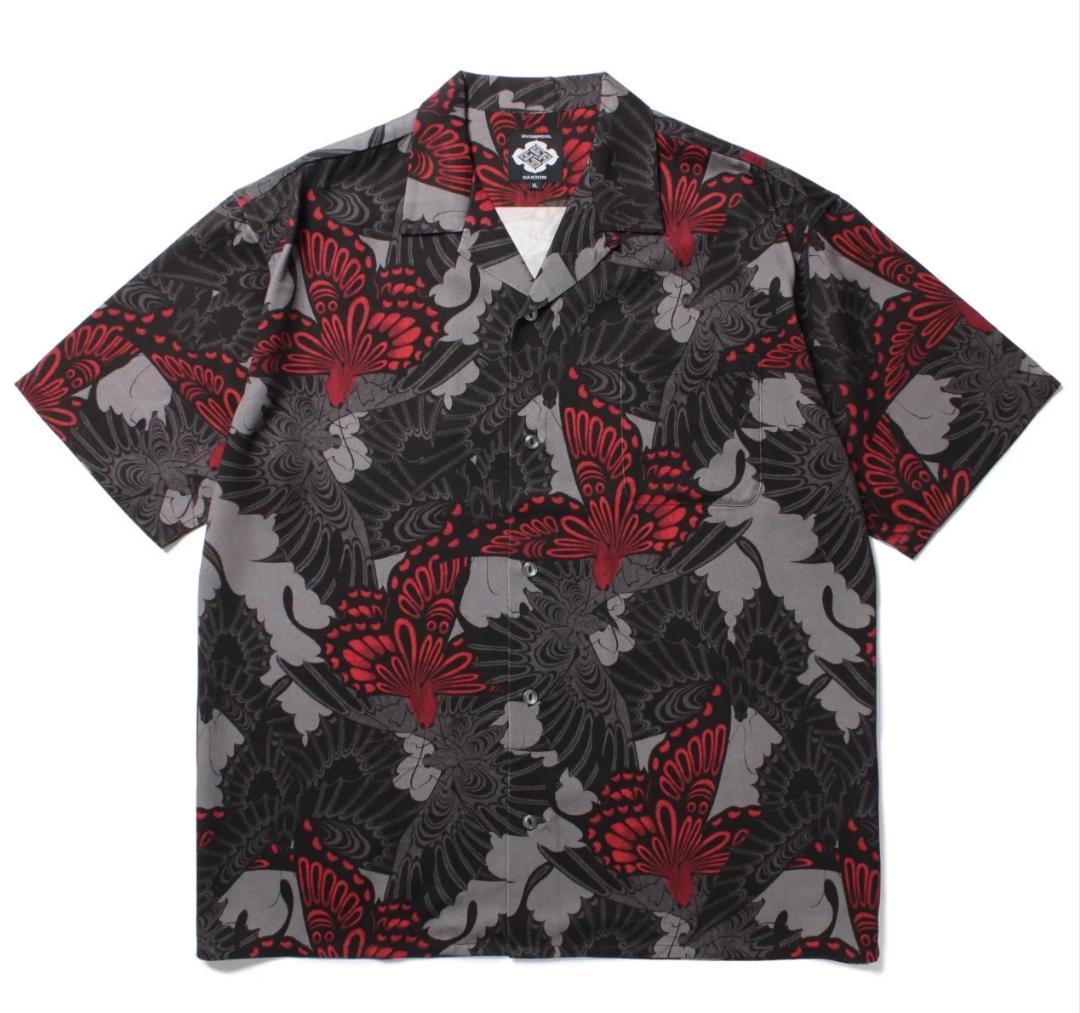 GAKKIN × BUDSPOOL 三艶蝶 HAWAIIAN SHIRT 舐達麻