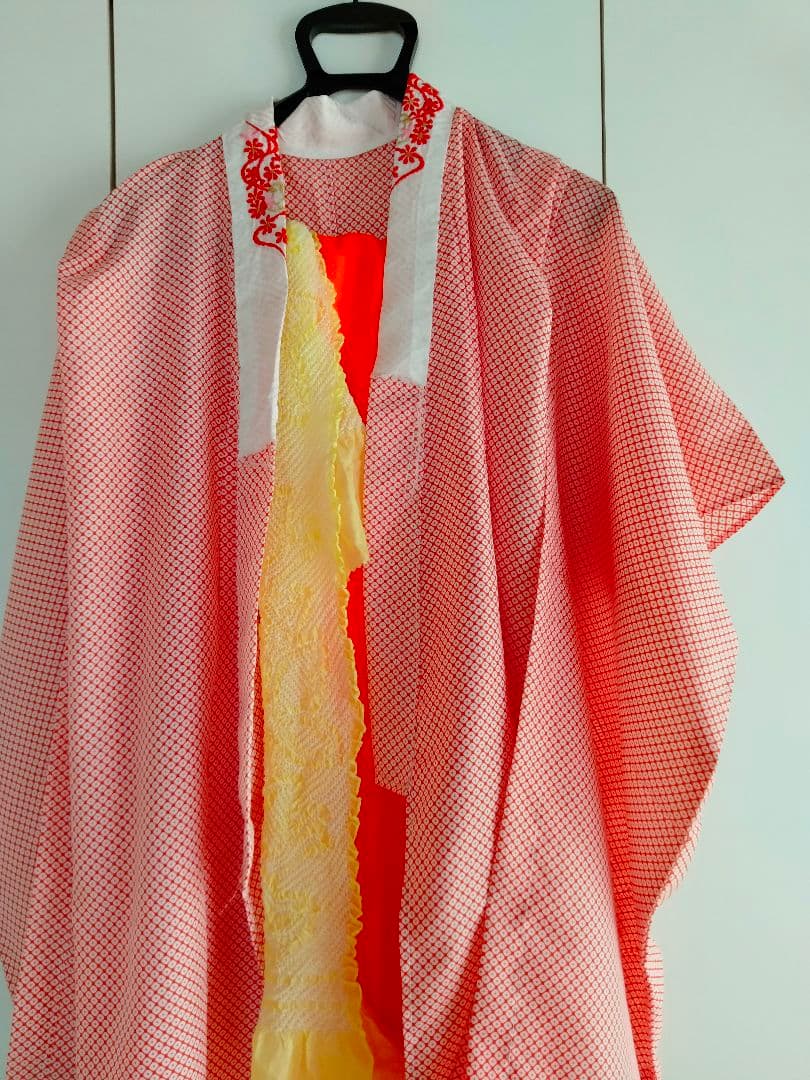 七五三 7歳 着物 化繊 作り帯 筥迫 セット