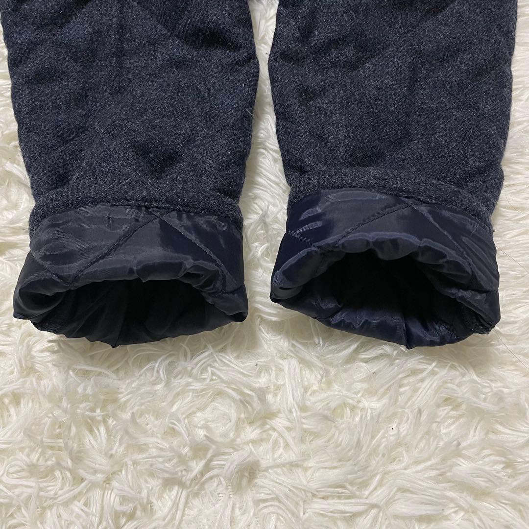 美品　ラベンハム　ブランドン　フーディロングコート　キルティング　ウール　紺色