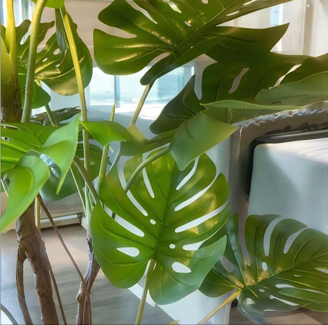 光触媒　人工観葉植物　ウォールグリーン　フェイクグリーン　モンステラ160