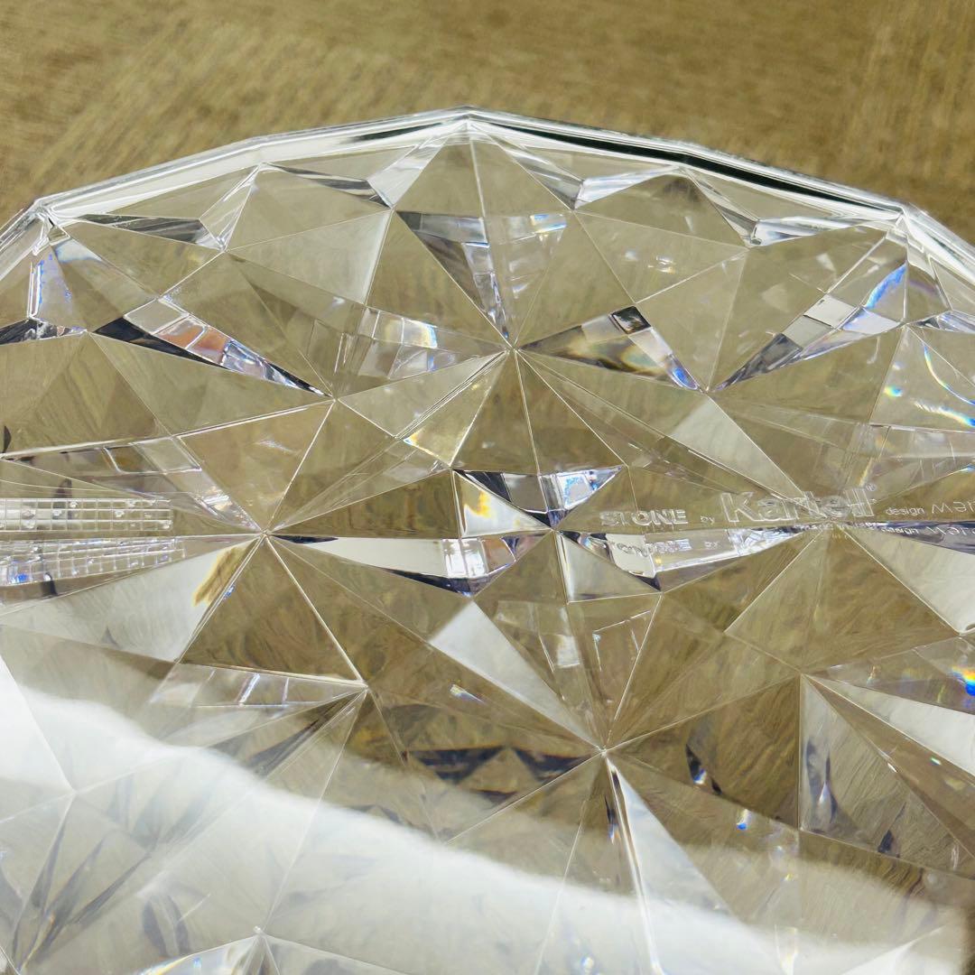 【良好】Kartell カルテル STONE ストーン スツール クリスタル②