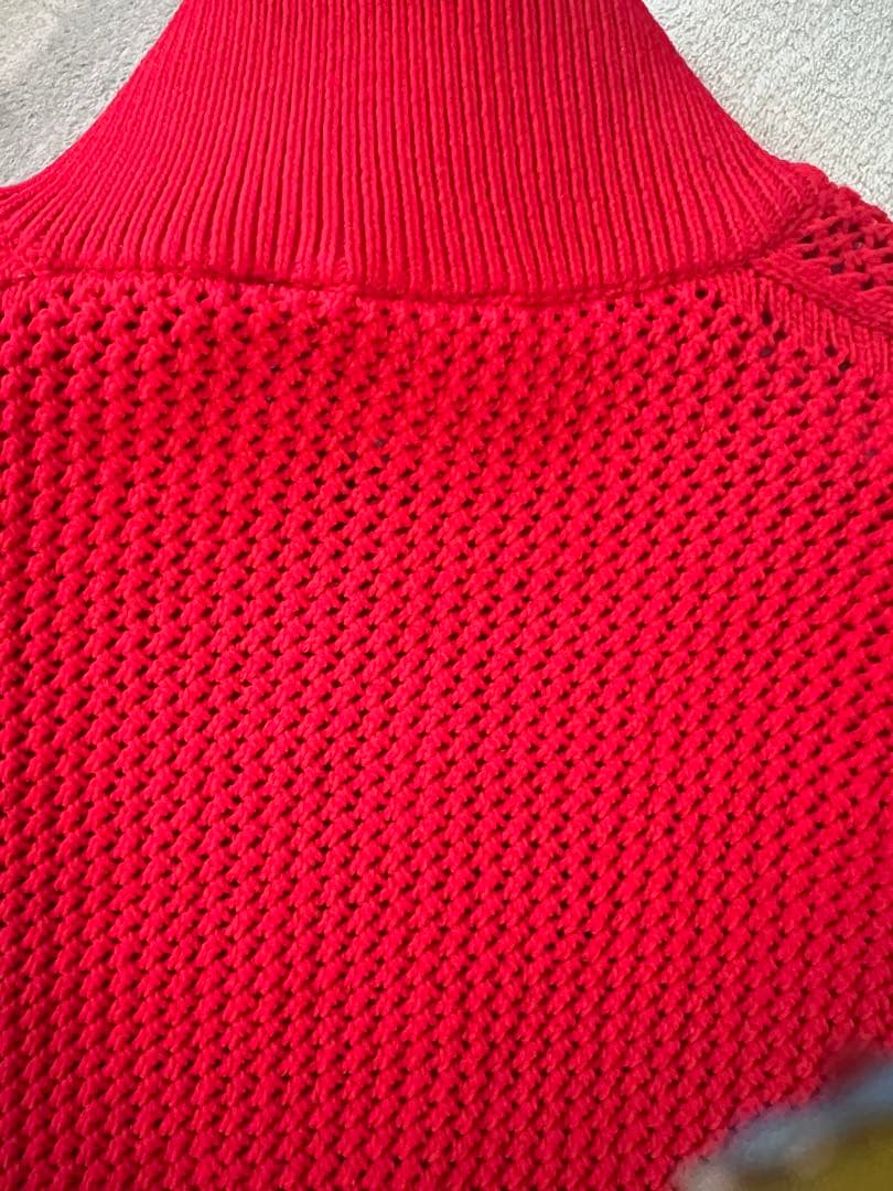 韓国 adidas クロシェ トラックトップ パーカー ジャージ　赤