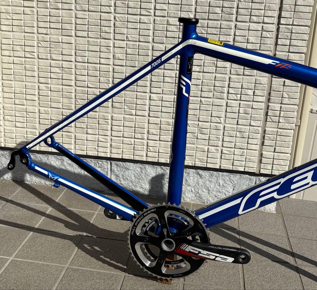 クランク付き　FELT ロードバイクフレーム 54cm 青