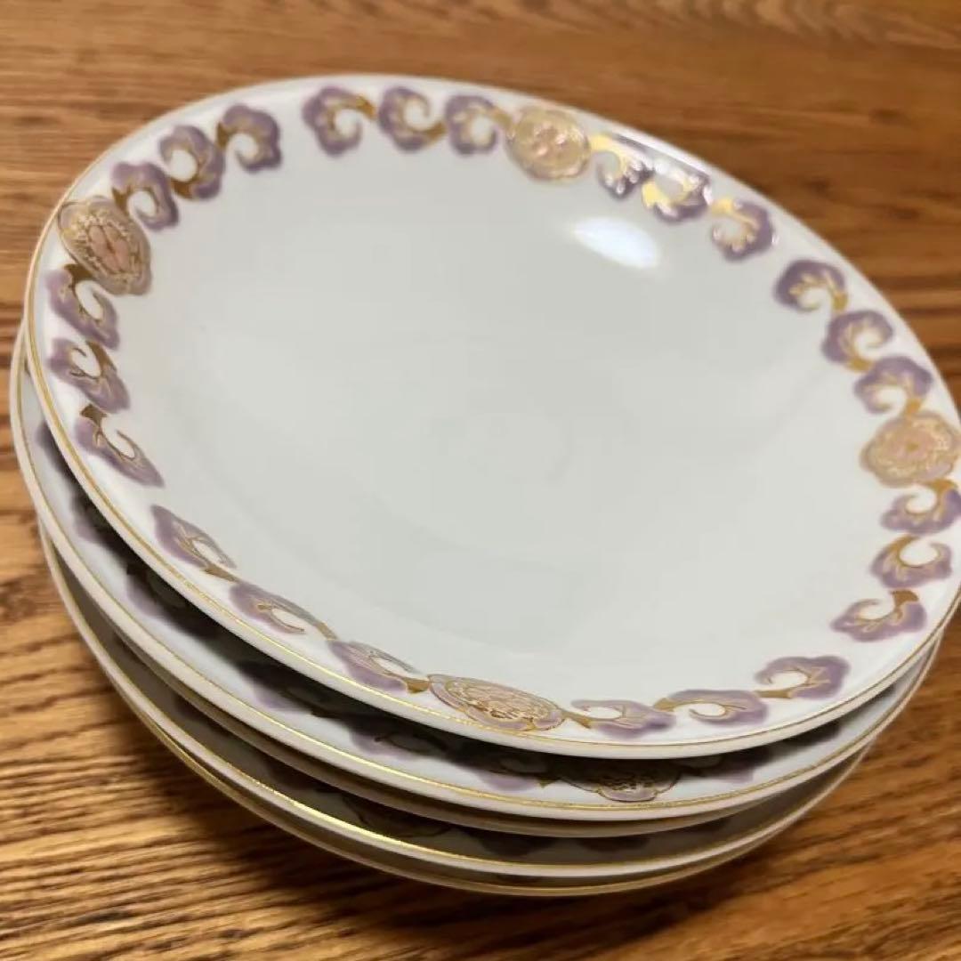 清水焼　京焼　東哉　音羽窯 6寸皿(中皿)　5枚セット