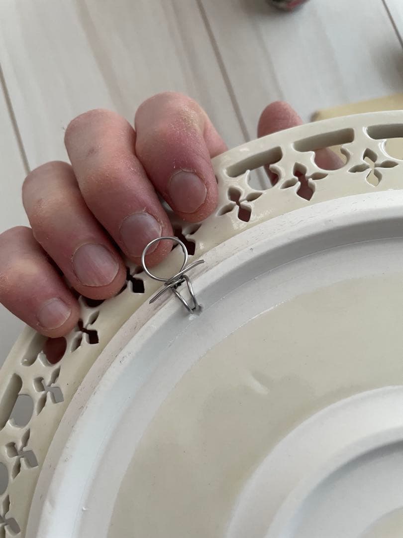 伊藤剛俊さん 透かし彫皿 27cm