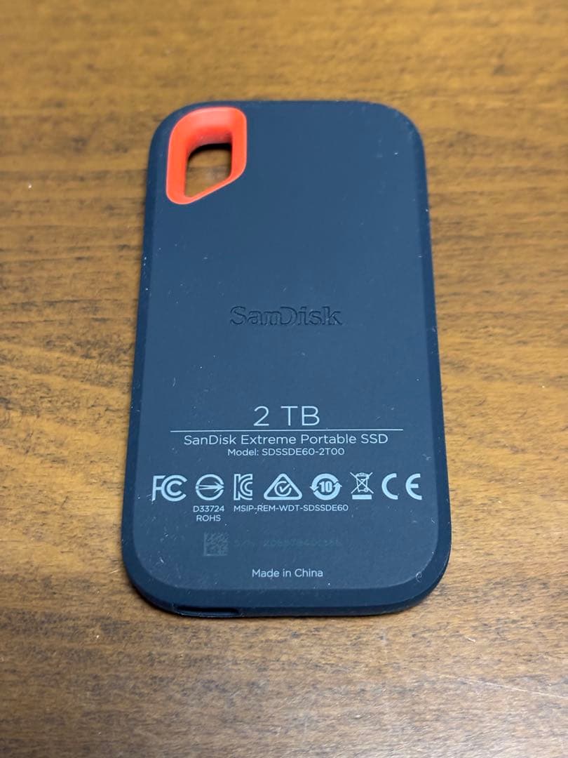 外付けハードディスク・ドライブ SanDisk Extreme Portable SSD 2TB