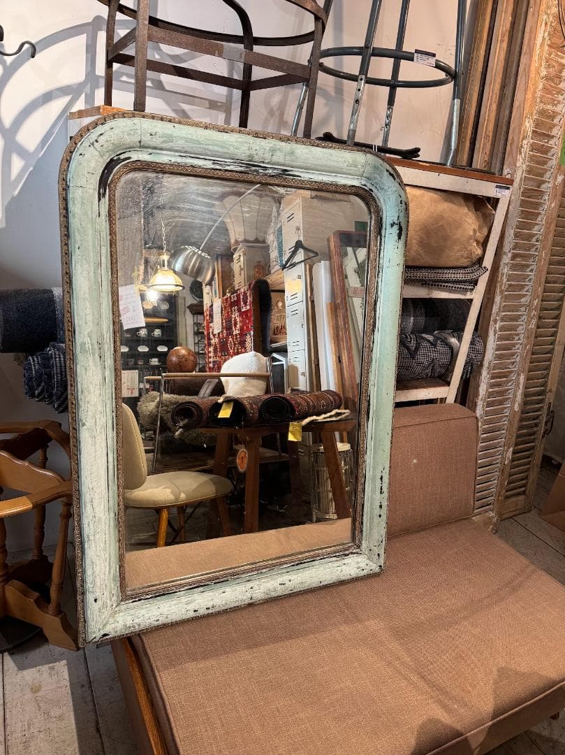 ミラー　W805*H1110　ジャパンヴィンテージ　アンティーク　ウォールミラー