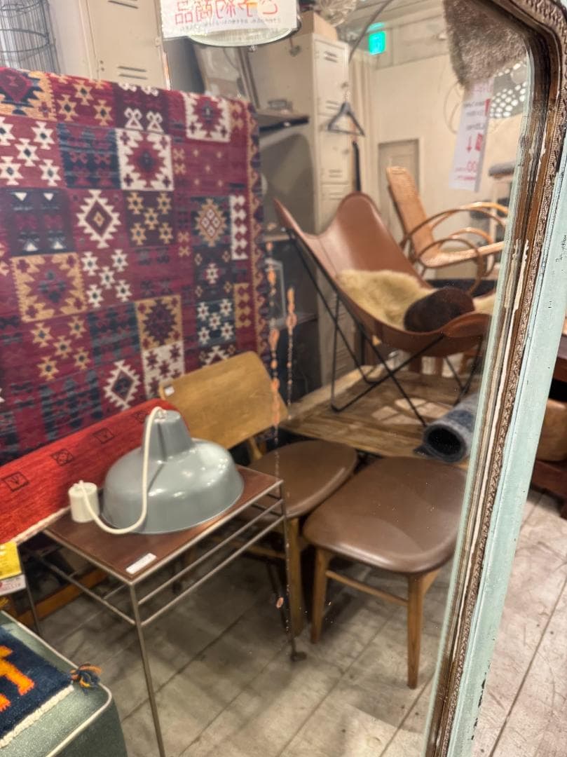 ミラー　W805*H1110　ジャパンヴィンテージ　アンティーク　ウォールミラー