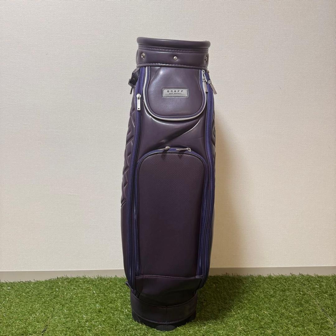 ONOFF オノフ キャディバッグ ゴルフバッグ 8.5型 パープル