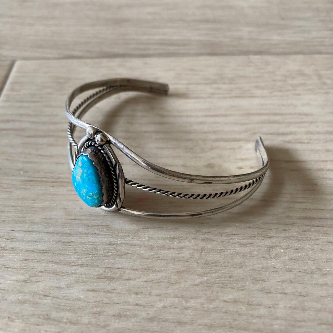 Navajo Sterling Silver ナバホ族 バングル 作者刻印有